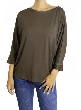 Maglia con dettagli in raso 